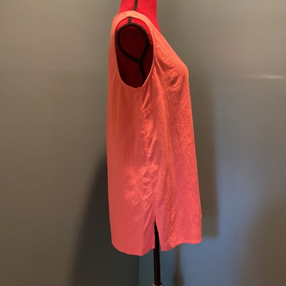 Coldwater Creek Coral Tunic Top Size Small - Picture 3 of 9